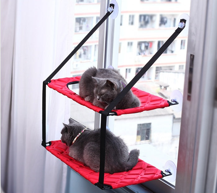 Cat Hammock Window Resting Seat Perch Cat Bed for Indoor Cats Sleeping