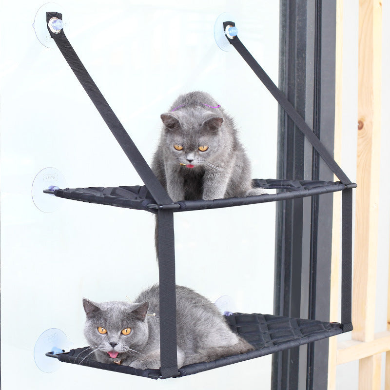 Cat Hammock Window Resting Seat Perch Cat Bed for Indoor Cats Sleeping